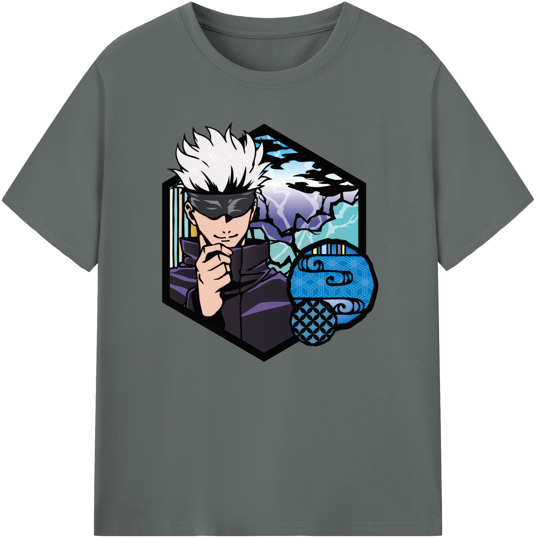 （画像用） 呪術廻戦 Jujutsu Kaisen 綿100％ メンズ半袖Tシャツ｜肌触りやわらか＆通気性